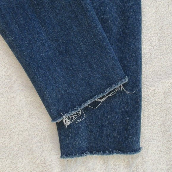 Good American Jeans Size 4/27 Skinny Distressed Denim Good Legs - Picture 9 of 11